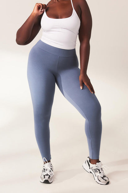 Legging léger taille haute Everyday - Steel Bleu