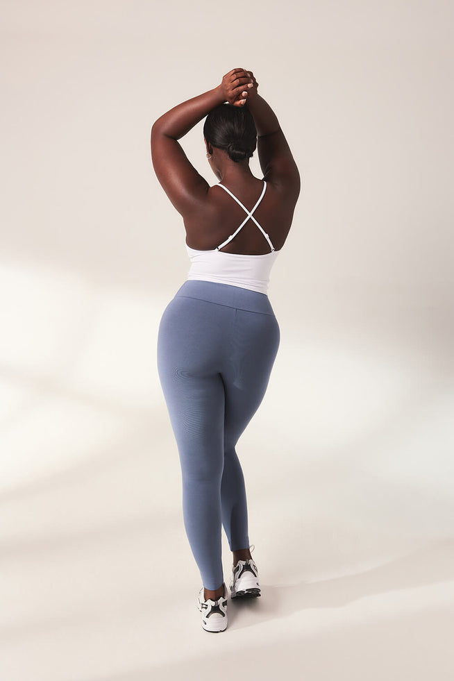 Legging léger taille haute grande taille Everyday - Steel Bleu