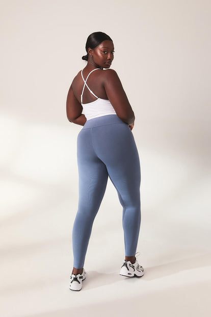 Legging léger taille haute Everyday - Steel Bleu