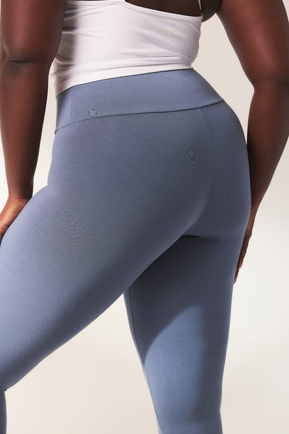 Legging léger taille haute grande taille Everyday - Steel Bleu