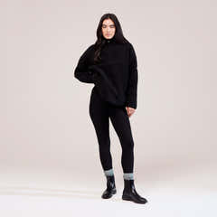 Polaire Borg 1/4 zip - Noir