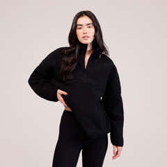 Polaire Borg 1/4 zip - Noir