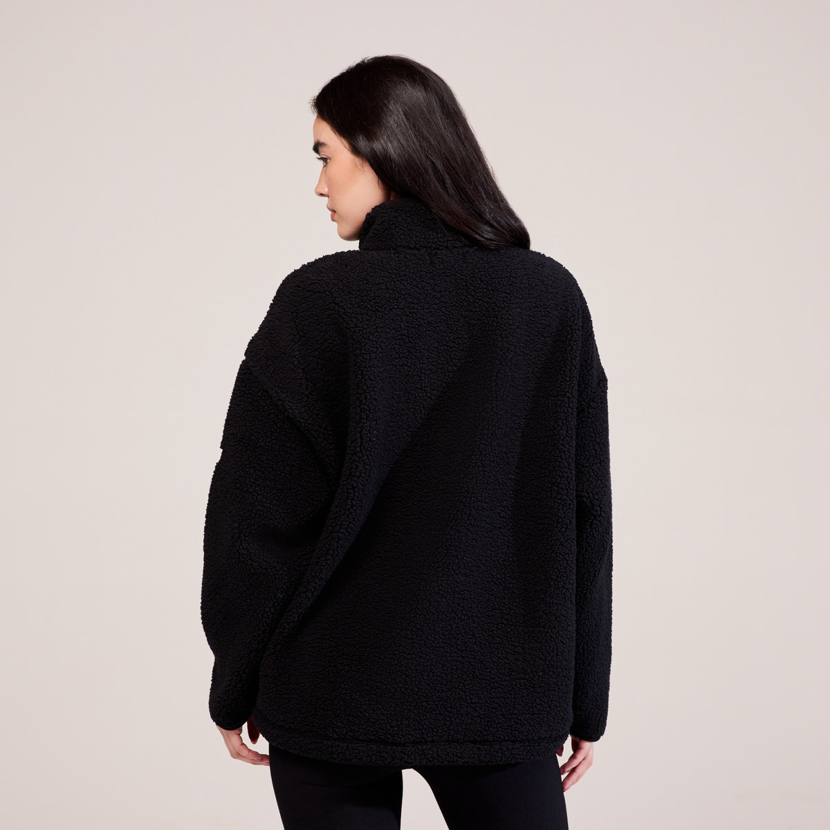 Polaire Borg 1/4 zip - Noir