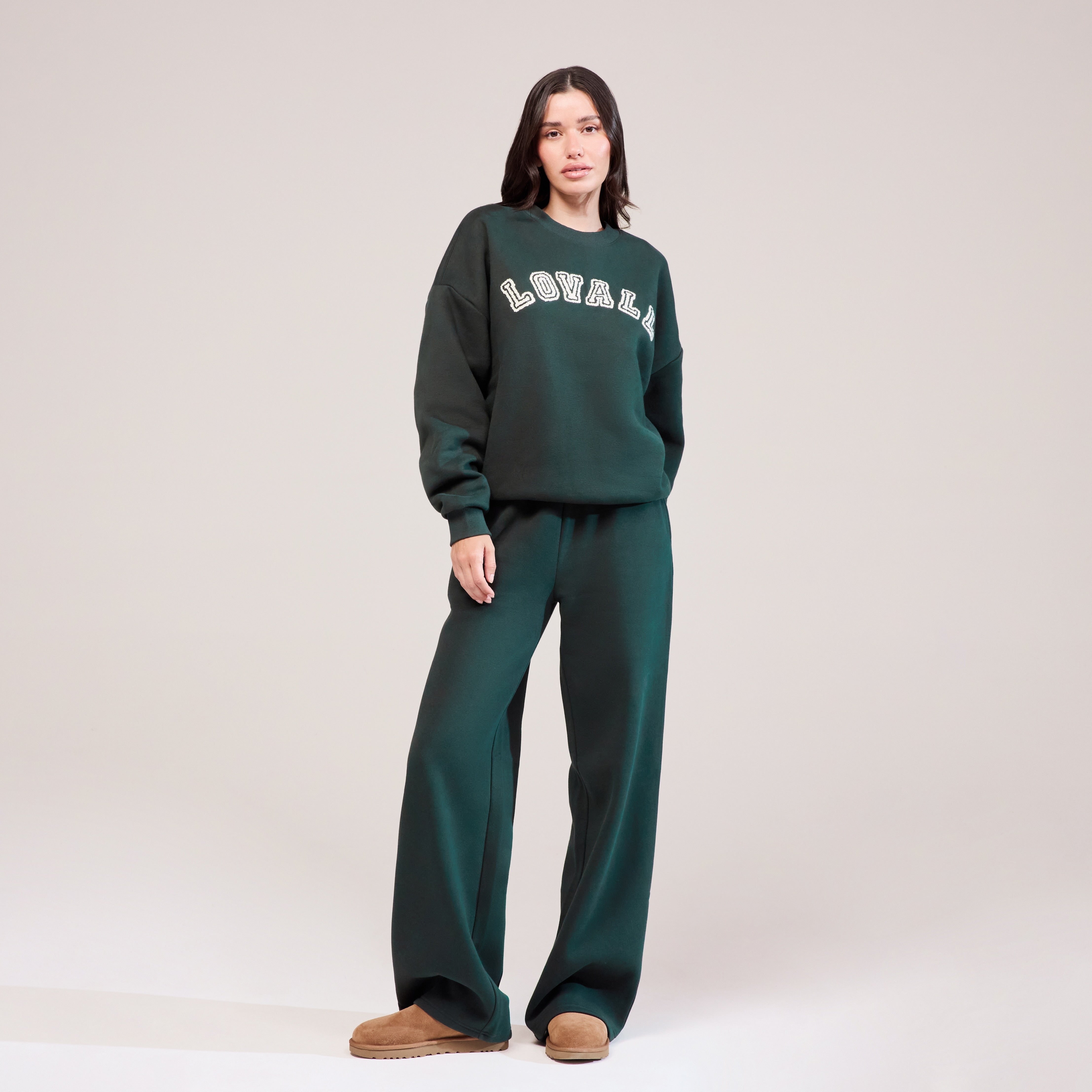 Pantalon de jogging ample en coton biologique - Pin