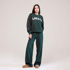Pantalon de jogging ample en coton biologique - Pin