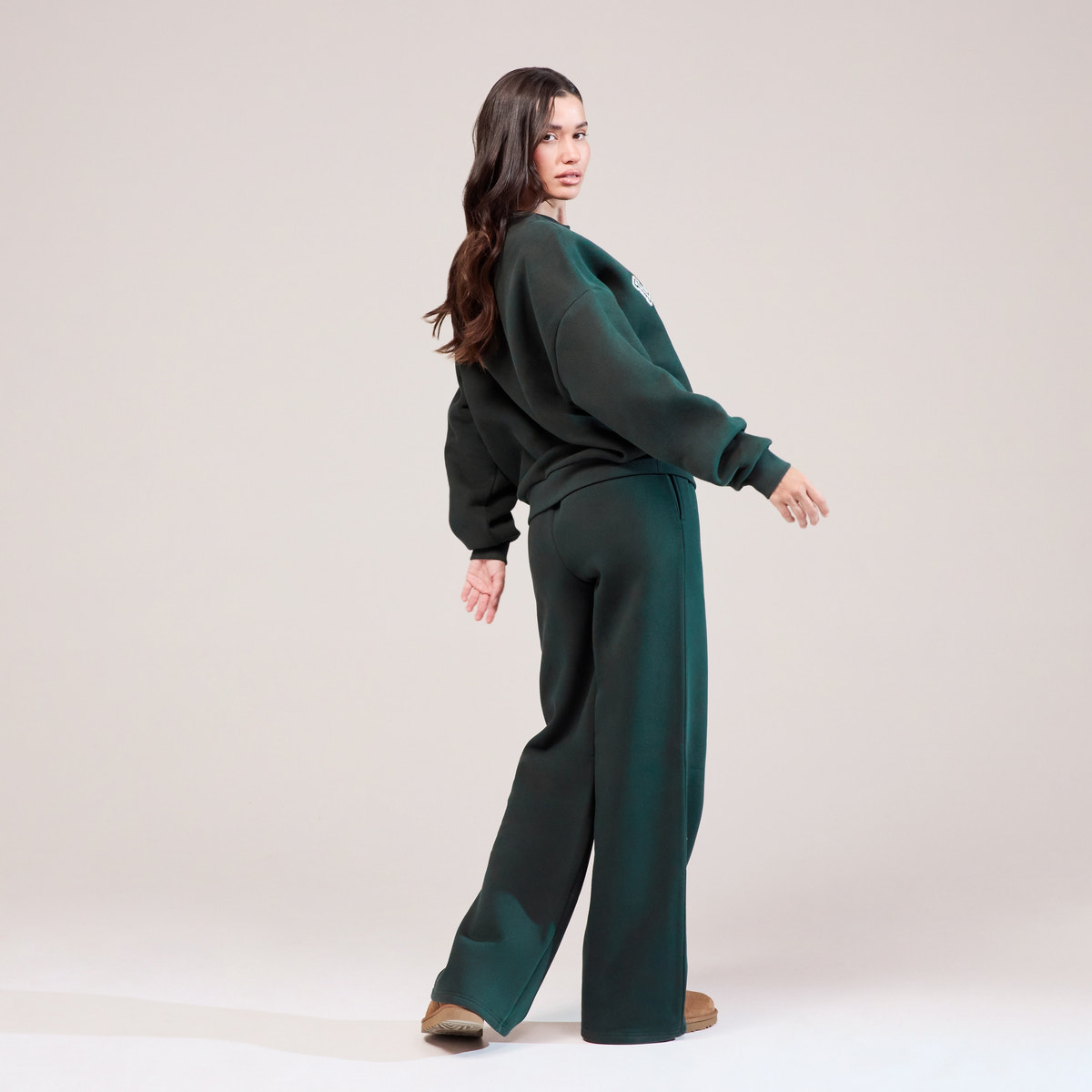 Pantalon de jogging ample en coton biologique - Pin