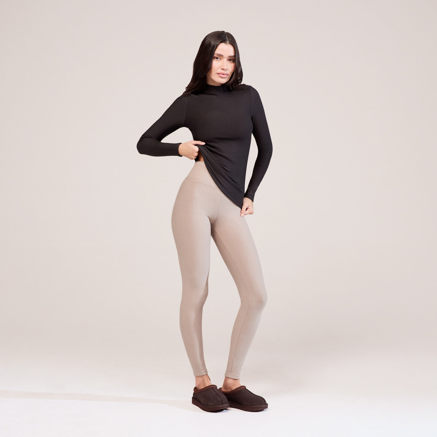 Winter Thermal Top - Black Coffee