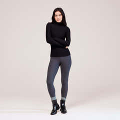 Legging taille haute d'hiver - Gris foncé