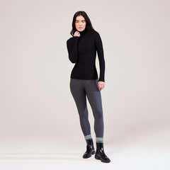 Legging taille haute d'hiver - Gris foncé