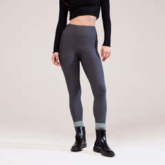Legging taille haute d'hiver - Gris foncé