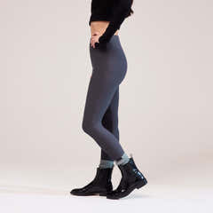 Legging taille haute d'hiver - Gris foncé