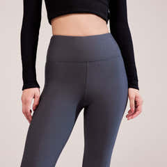 Legging taille haute d'hiver - Gris foncé