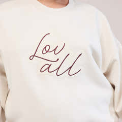 Sweat-shirt Oversize Bio Lovall Script - Écru