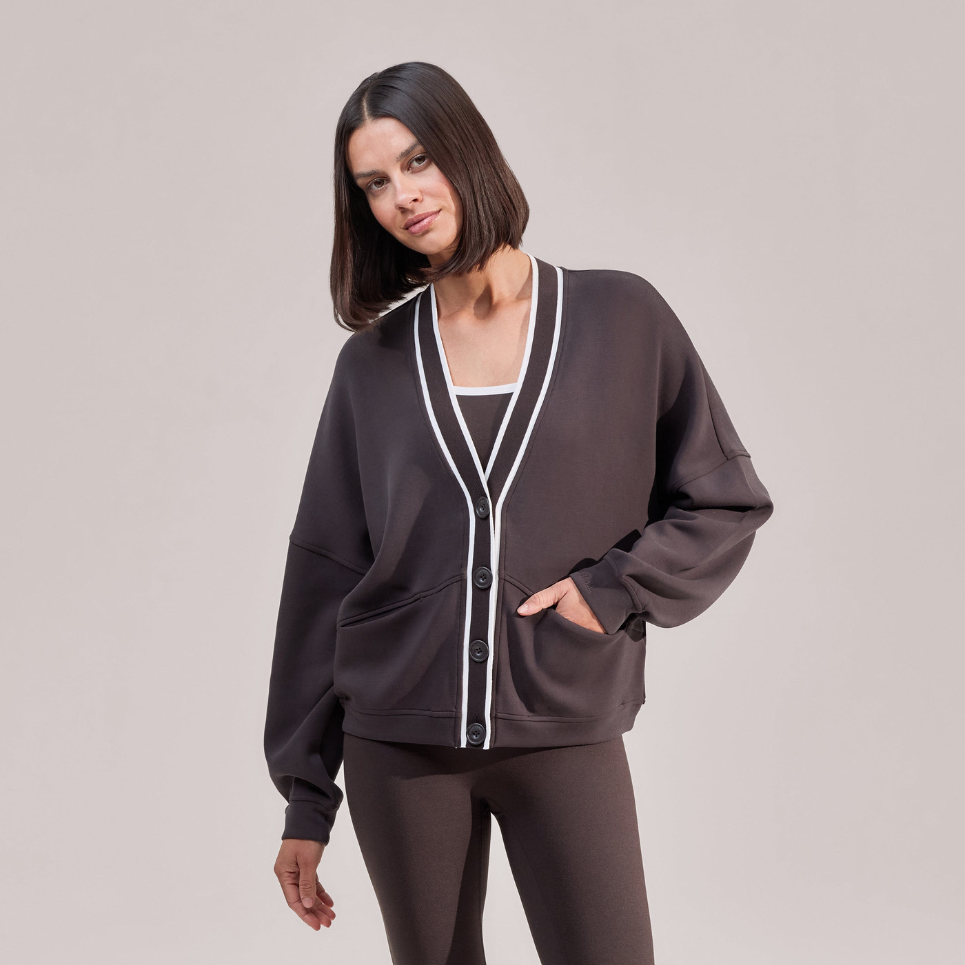 Ultimate Everyday Cardigan - Black Coffee