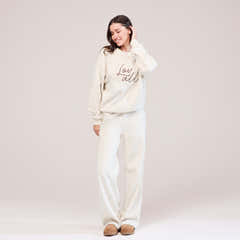 Sweat-shirt Oversize Bio Lovall Script - Écru