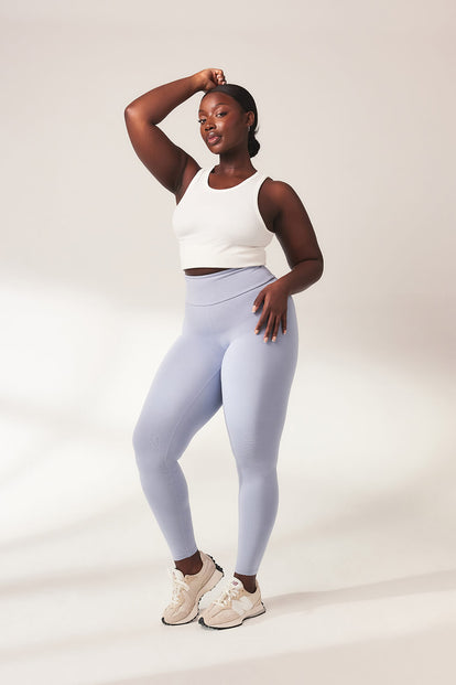 Legging léger taille haute Everyday - Powder Bleu