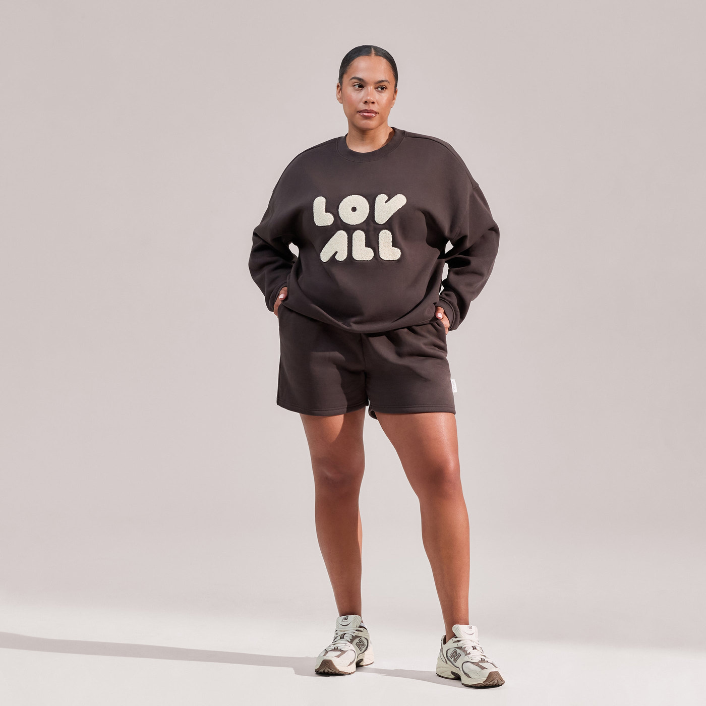 Curve ALL SZN Organic Sweat Shorts - Black Coffee