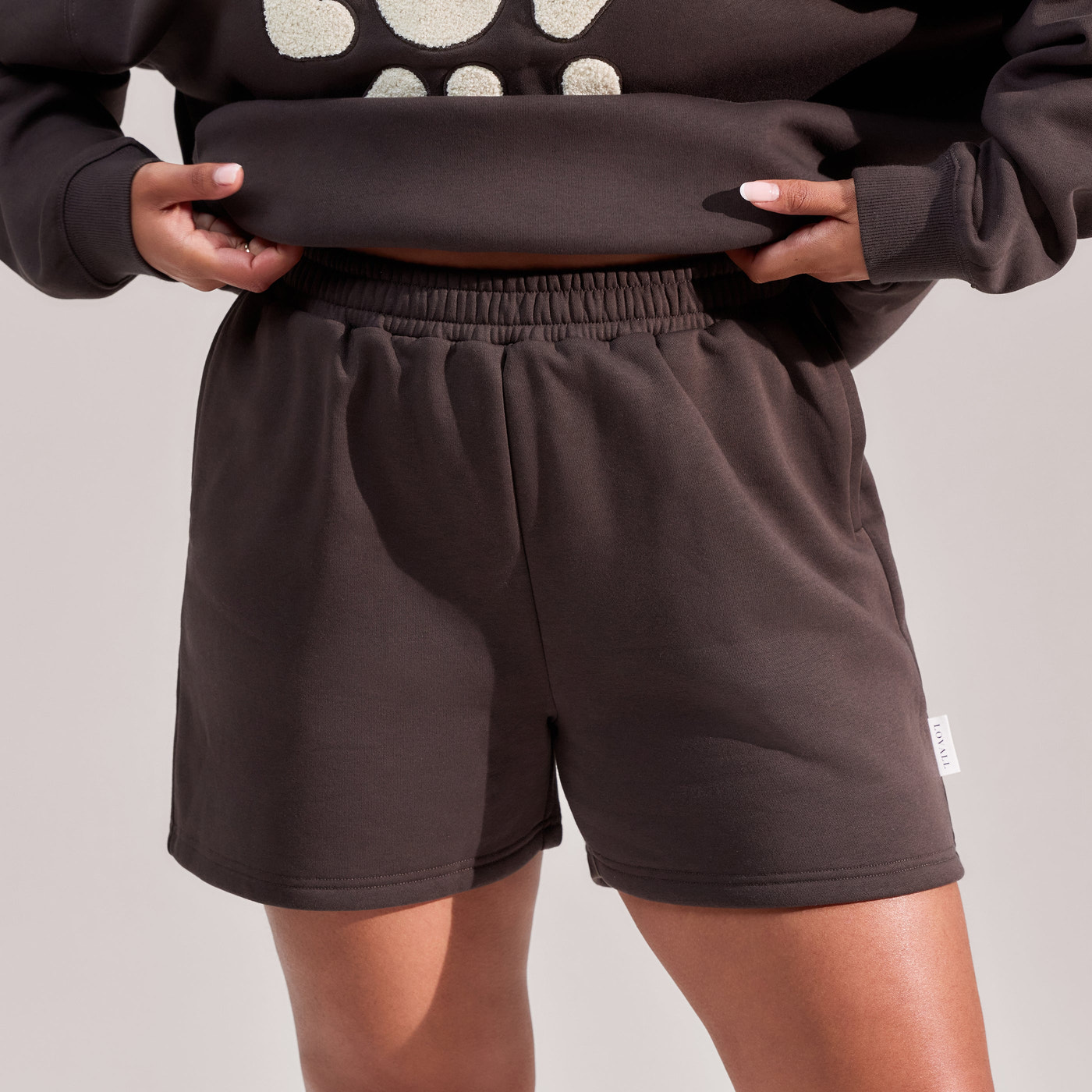 Curve ALL SZN Organic Sweat Shorts - Black Coffee