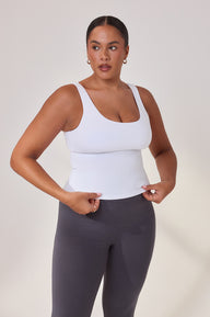 Curve Lightweight Everyday Tank Top - White