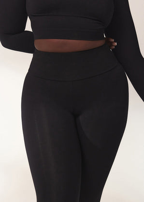 Legging léger taille haute grande taille Everyday - Noir