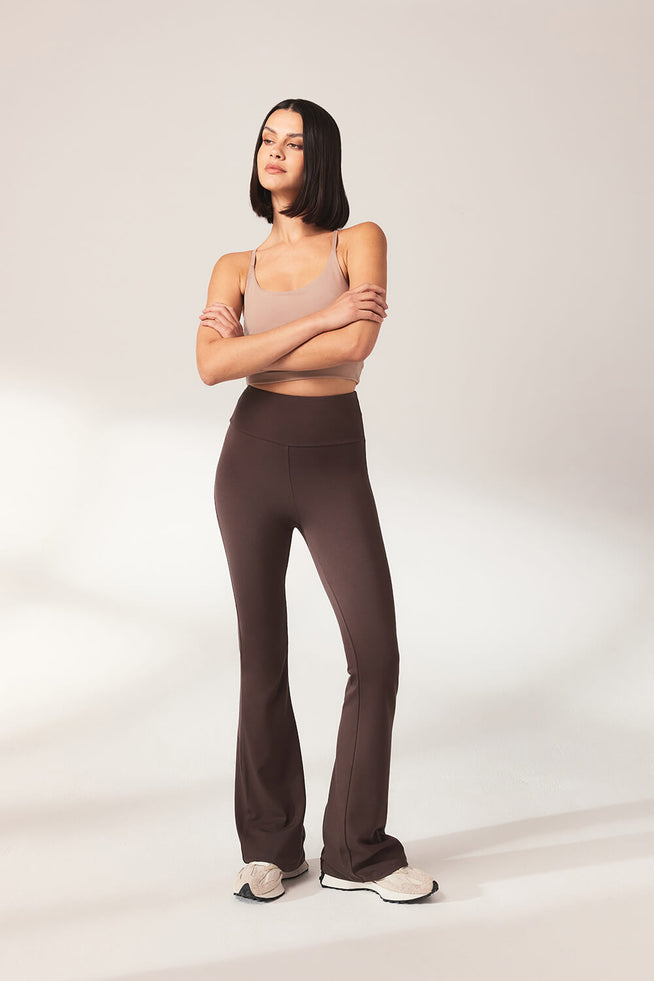 Legging léger flare - Espresso Marron