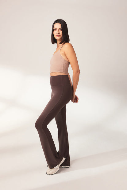 Legging léger flare - Espresso Marron