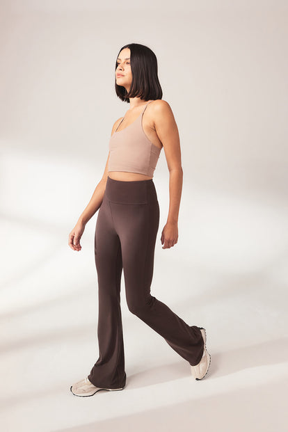 Legging léger flare - Espresso Marron