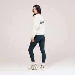 Sweat-shirt oversize organique Paysage - Écru