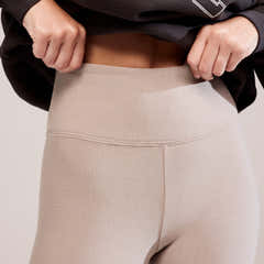 Legging taille haute d'hiver - couleur pierre