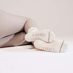 Chaussettes côtelées en maille lot de 2 - Beige/Moka