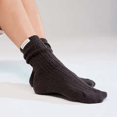 Chaussettes Tricotées - Café Noir
