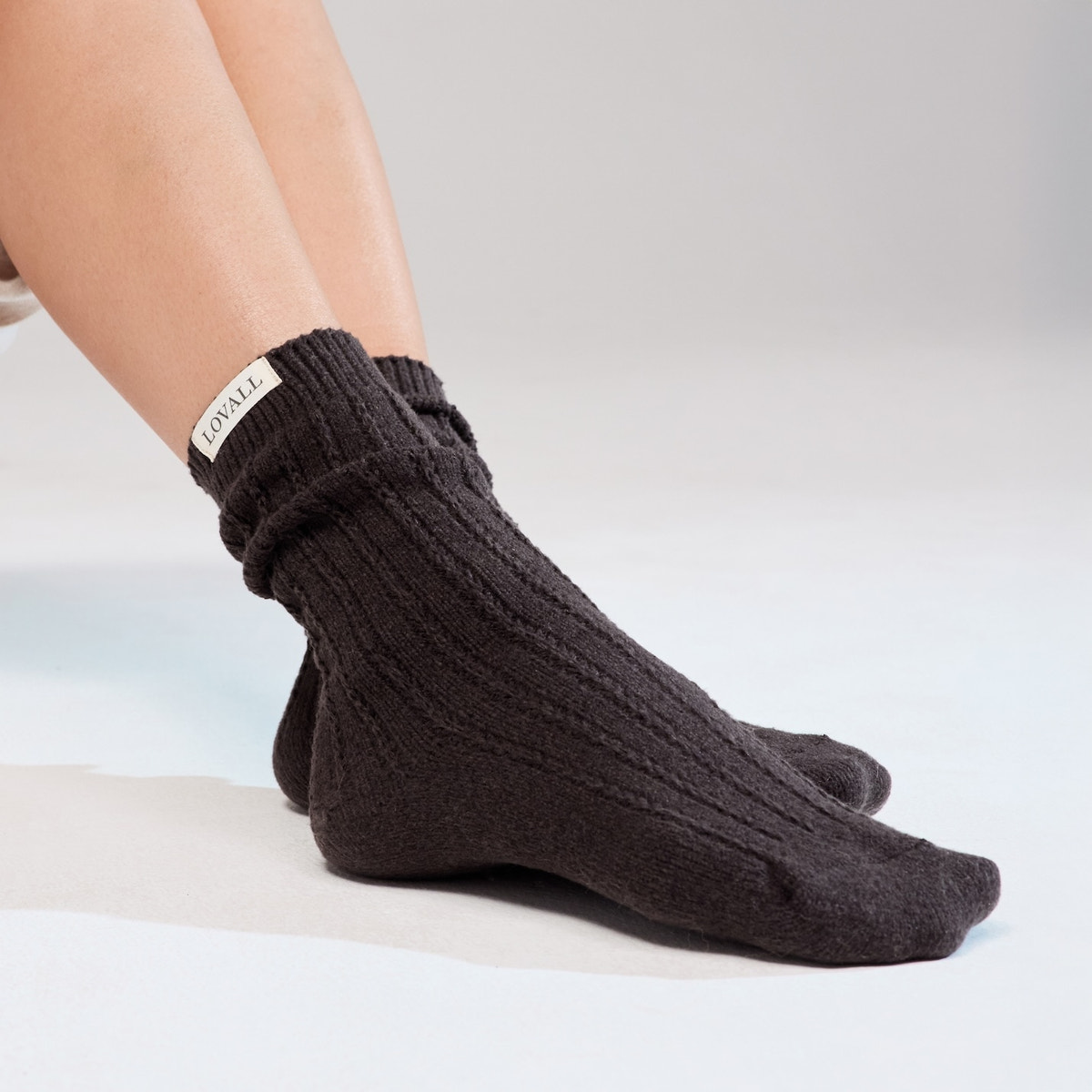 Chaussettes Tricotées - Café Noir