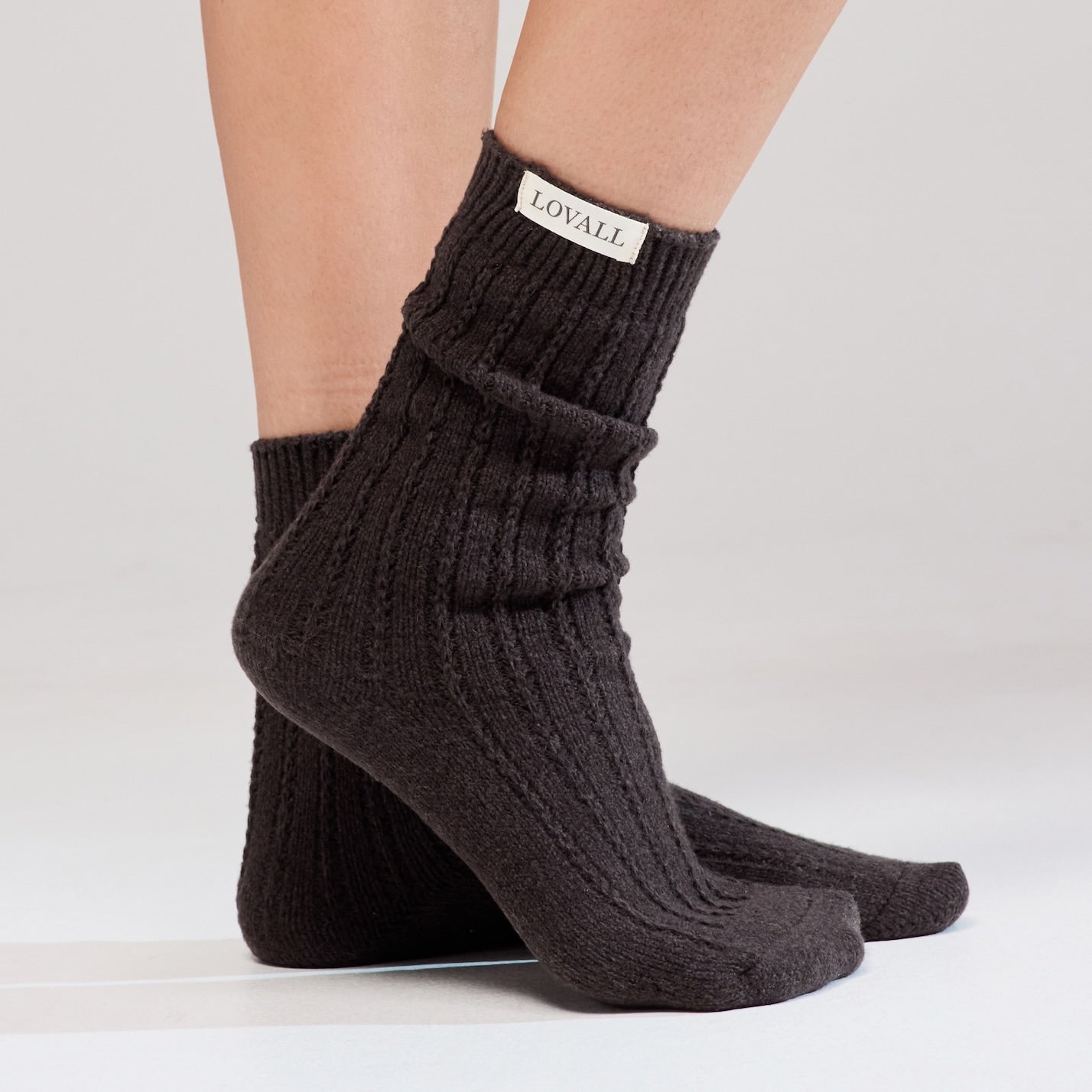 Chaussettes Tricotées - Café Noir