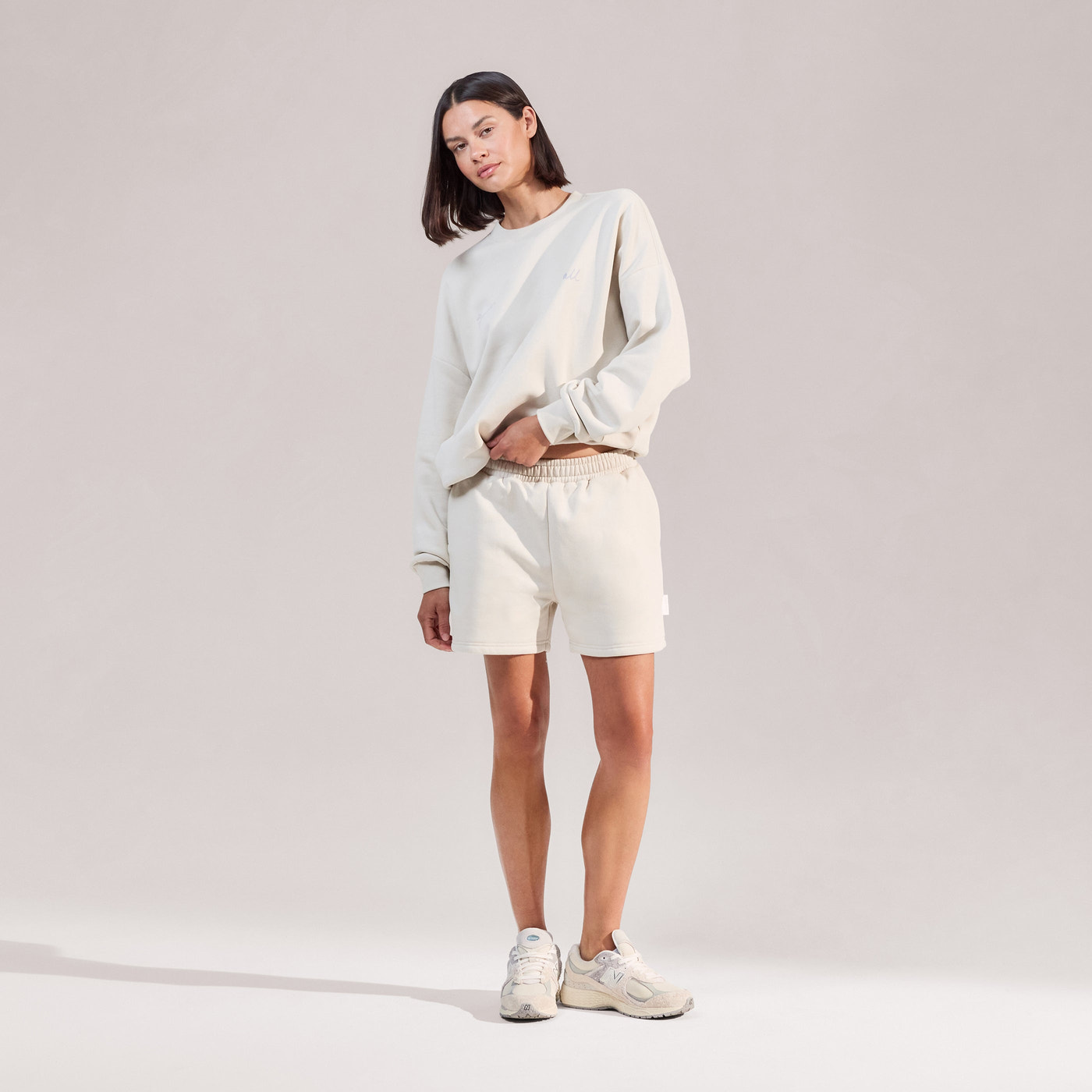 ALL SZN Organic Oversized Graphic Sweatshirt Euphoric - Ecru