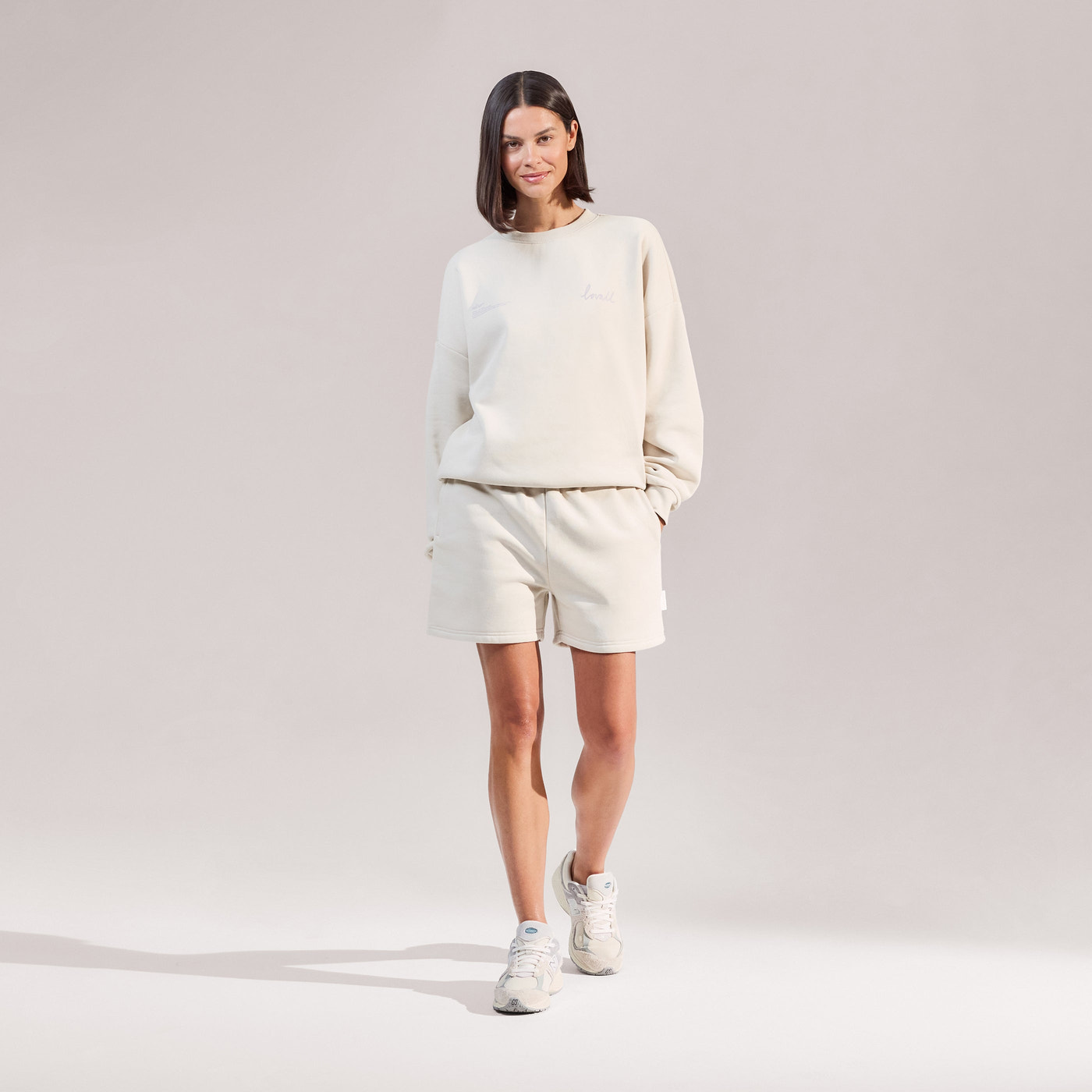 ALL SZN Organic Sweat Shorts - Ecru