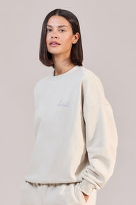 ALL SZN Organic Oversized Graphic Sweatshirt Euphoric - Ecru