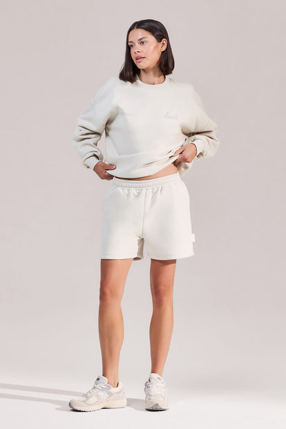 ALL SZN Organic Sweat Shorts - Ecru