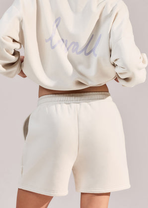 ALL SZN Organic Sweat Shorts - Ecru