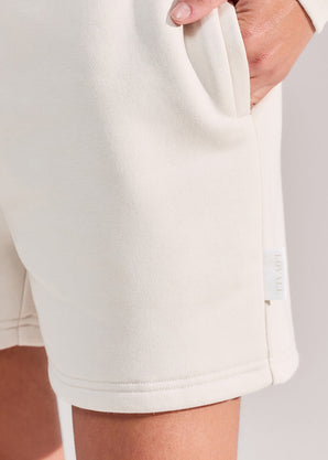 ALL SZN Organic Sweat Shorts - Ecru
