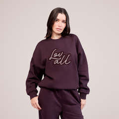 Sweat-shirt oversize lourd Campus - Mocha