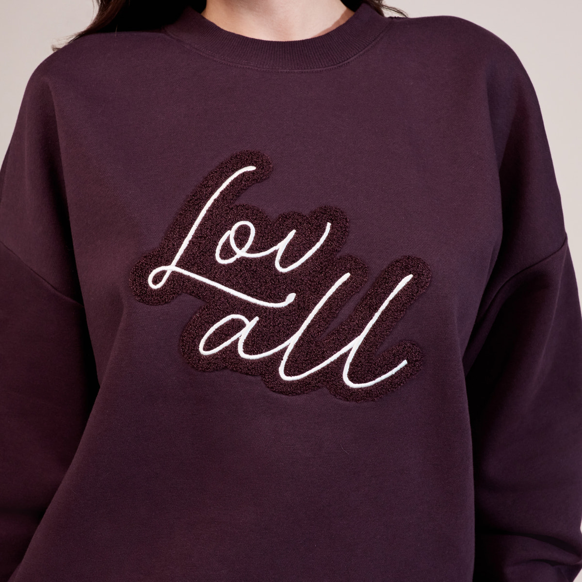 Sweat-shirt oversize lourd Campus - Mocha
