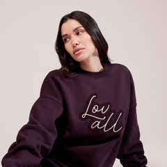 Sweat-shirt oversize lourd Campus - Mocha