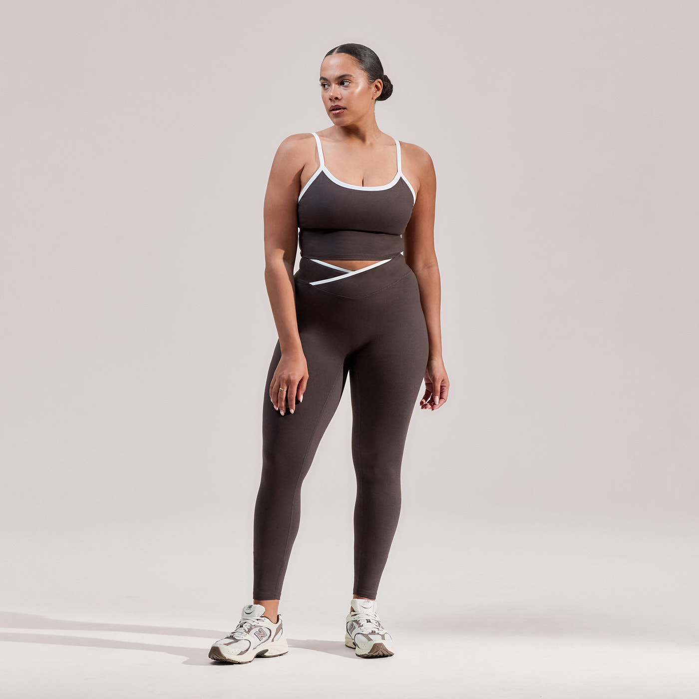 Ultimate Everyday Wrap Waist Leggings - Black Coffee