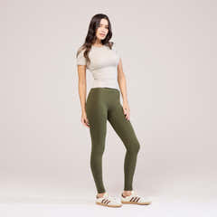 Legging taille haute de tous les jours - Vert kaki
