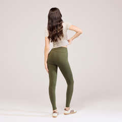 Legging taille haute de tous les jours - Vert kaki