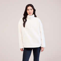 Polaire Borg 1/4 zip - Blanc neige