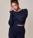 Curve Sculpt Seamless Long Sleeve Top - Deep Navy