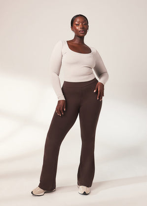 Legging léger flare - Espresso Marron