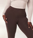 Legging léger flare grande taille - Espresso Marron