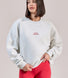 ALL SZN Organic Oversized Graphic Sweatshirt Collective 1 - Light Grey Marl